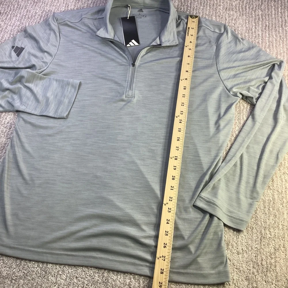 Adidas Golf 1/4 Zip Pullover Mens Long Sleeve Lightweight Baselayer Size‎ L NWT